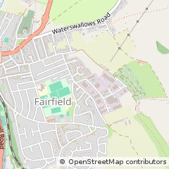 Map of Fairfield, Buxton Derbyshire
