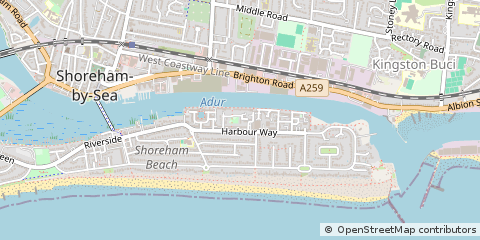 Map of Shoreham-by-SEA, West Sussex