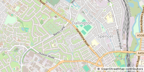 Map of Northampton, Northamptonshire