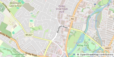 Map of Leicester