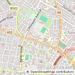 Map of Belfast, Antrim