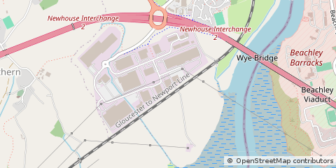 Map of Chepstow, Monmouthshire