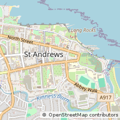 Map of ST Andrews, Fife