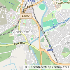 Map of Bridgend