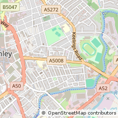 Map of Stoke-on-Trent, Staffs
