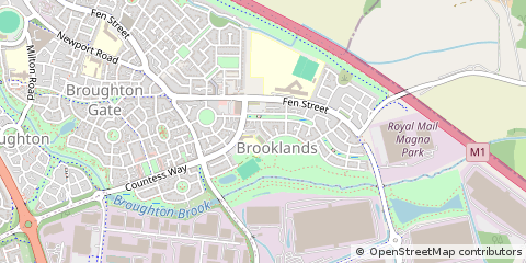 Map of Milton Keynes, Buckinghamshire