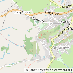 Map of Shaftesbury, Dorset