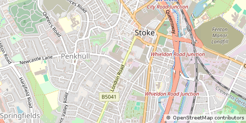 Map of Stoke-on-Trent