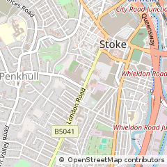 Map of Stoke-on-Trent