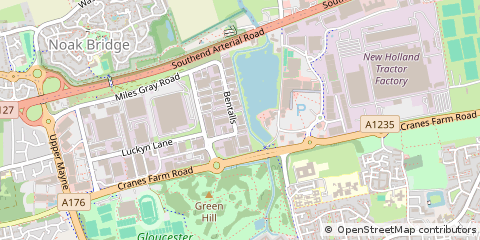 Map of Basildon, Essex