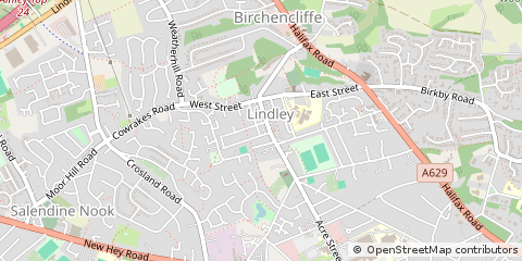 Map of Huddersfield