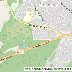 Map of Camberley, Surrey