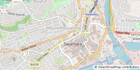 Map of Swansea