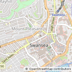 Map of Swansea