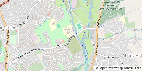 Map of Stoke-on-Trent, Staffordshire