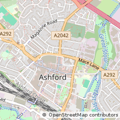 Map of Ashford, Kent