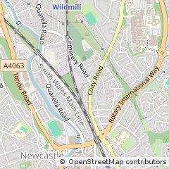 Map of Bridgend