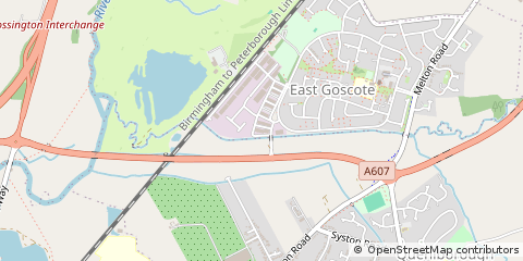 Map of Leicester, Leicestershire