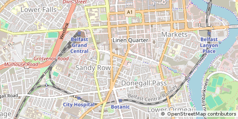 Map of Belfast, Antrim