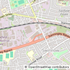 Map of Leeds, West Yorkshire
