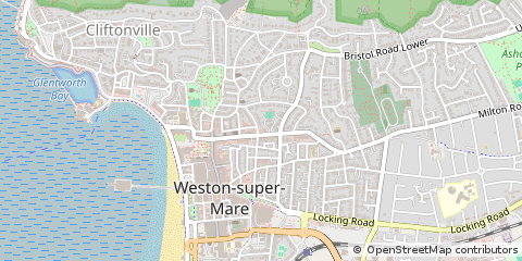 Map of Weston-Super-Mare, Somerset