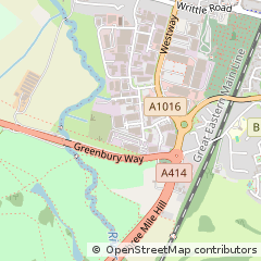Map of Chelmsford, Essex