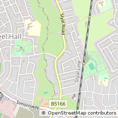 Map of Cheadle, Cheshire