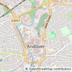 Map of Andover, Hampshire