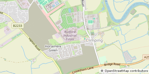 Map of Arundel, West Sussex