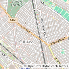 Map of Cardiff