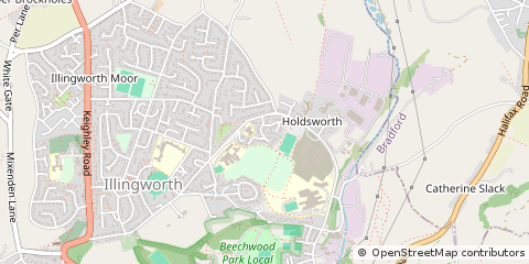 Map of Halifax, West Yorkshire