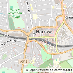 Map of Harrow, Middlesex