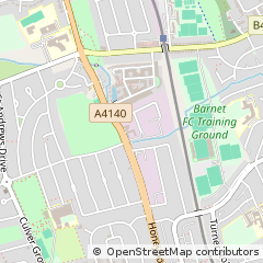 Map of Stanmore, Middlesex