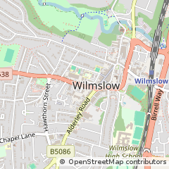 Map of Wilmslow, Cheshire