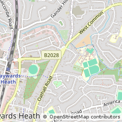 Map of Haywards Heath, West Sussex
