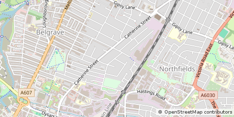 Map of Leicester