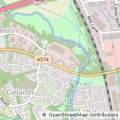 Map of Warrington