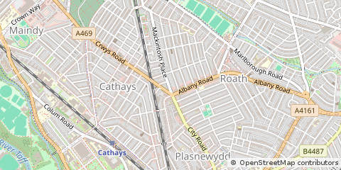 Map of Cardiff