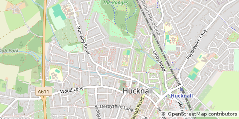 Map of Nottingham, Nottinghamshire