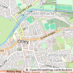 Map of Otley, West Yorkshire