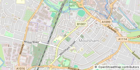 Map of Chelmsford, Essex