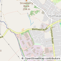 Map of Sutton-in-Ashfield, Nottinghamshire
