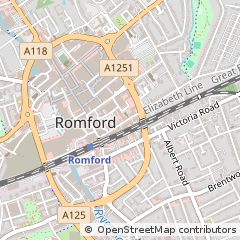 Map of Romford