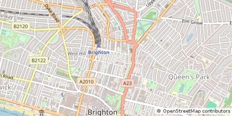 Map of Brighton, East Sussex