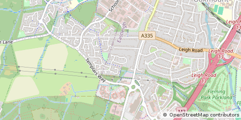 Map of Eastleigh, Hampshire