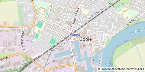 Map of Goole, North Humberside