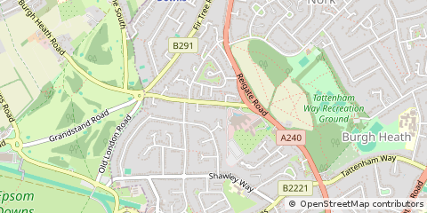 Map of Epsom