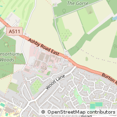Map of Burton on Trent, Staffordshire