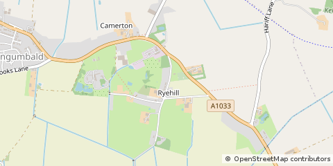 Map of Ryehill, East Yorkshire