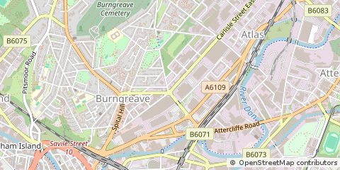 Map of Sheffield